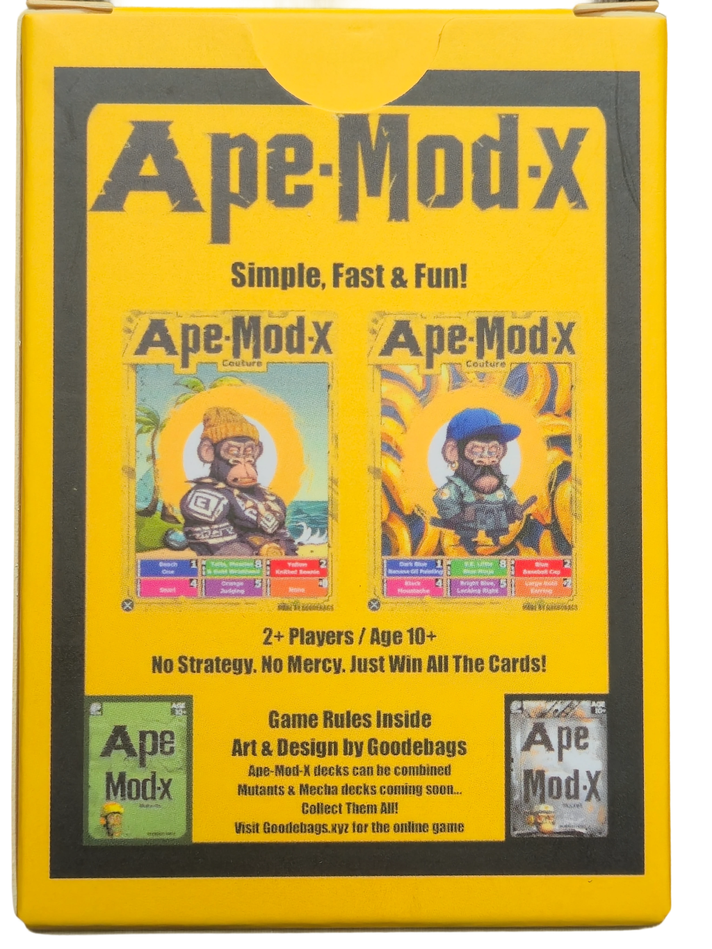 Ape-Mod-X 'Couture' Card game