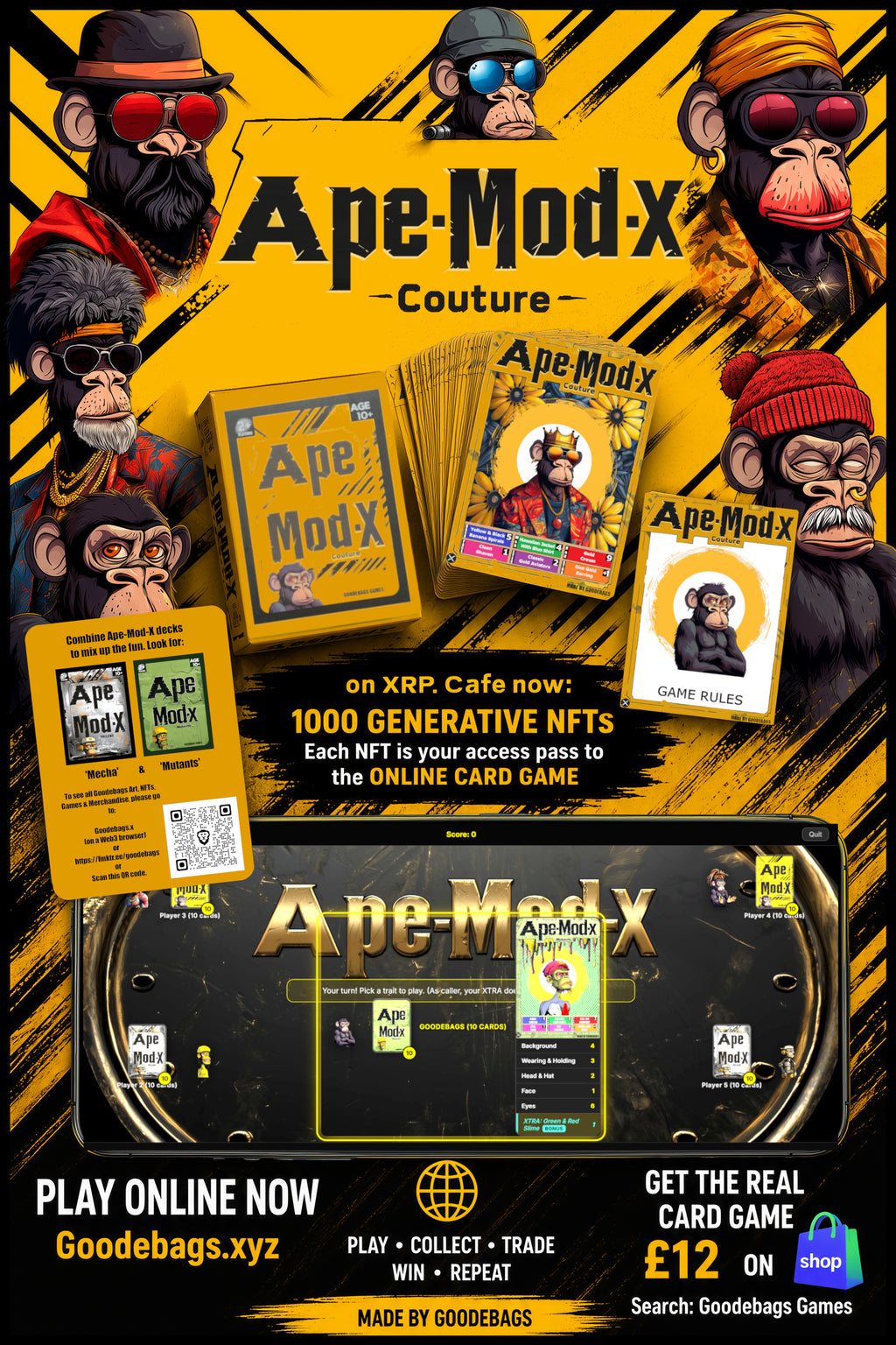 Ape-Mod-X 'Couture' Card game
