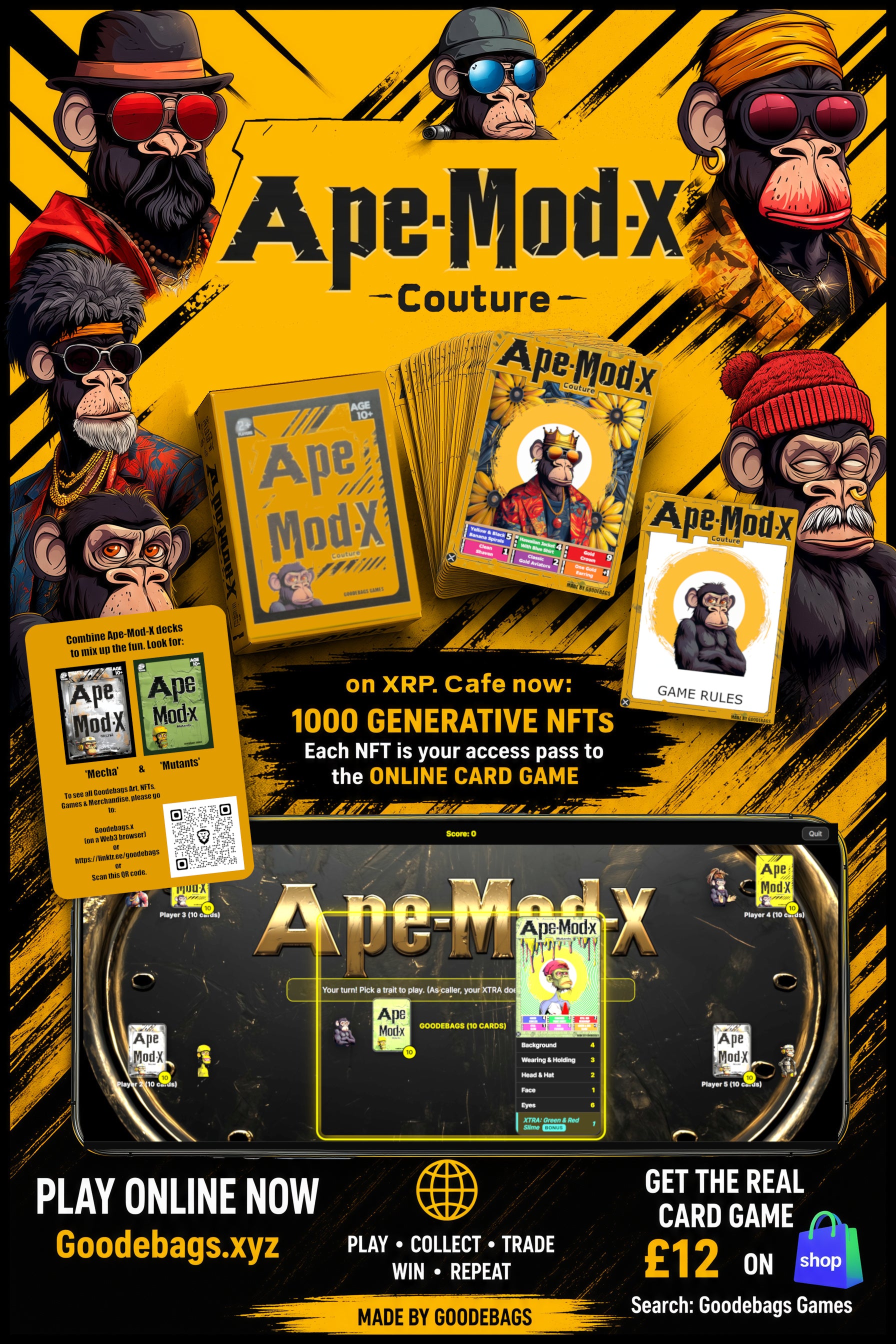 Ape-Mod-X 'Couture' Card game